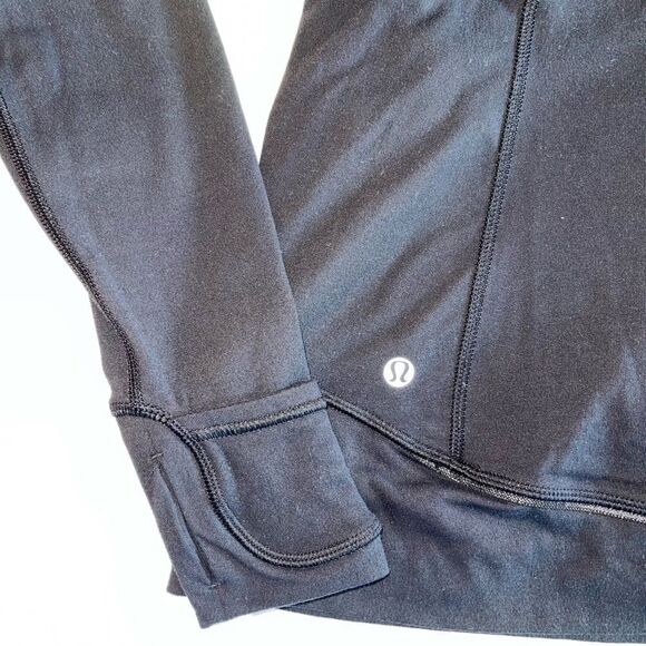 Lululemon Athletica Think Fast Black Half Zip Pullover | SZ 6 - Picture 7 of 16
